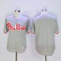Philadelphia Phillies Blank Grey Flexbase Authentic Collection Stitched MLB Jersey