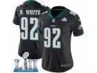Women Nike Philadelphia Eagles #92 Reggie White Black Alternate Vapor Untouchable Limited Player Super Bowl LII NFL Jersey