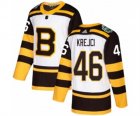 Mens Adidas Boston Bruins #46 David Krejci Authentic White 2019 Winter Classic NHL Jersey
