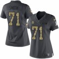 Women's Nike Minnesota Vikings #71 Andre Smith Limited Black 2016 Salute to Service NFL Jersey