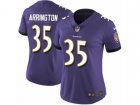 Women Nike Baltimore Ravens #35 Kyle Arrington Limited Purple Team Color NFL Jersey