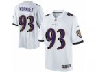 Mens Nike Baltimore Ravens #93 Chris Wormley Limited White NFL Jersey
