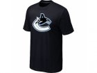 NHL Vancouver Canucks Black Big & Tall Logo T-Shirt