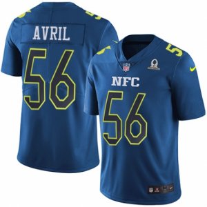 Mens Nike Seattle Seahawks #56 Cliff Avril Limited Blue 2017 Pro Bowl NFL Jersey