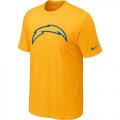 Nike San Diego Chargers Sideline Legend Authentic Logo T-Shirt Yellow