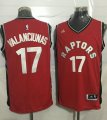 Toronto Raptors #17 Jonas Valanciunas Red Stitched NBA Jersey
