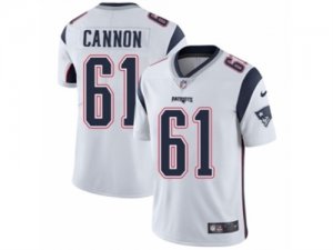 Mens Nike New England Patriots #61 Marcus Cannon Vapor Untouchable Limited White NFL Jersey