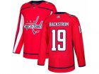 Men Adidas Washington Capitals #19 Nicklas Backstrom Red Home Authentic Stitched NHL Jersey