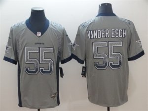 Nike Cowboys # 55 Leighton Vander Esch Gray Drift Fashion Limited Jersey
