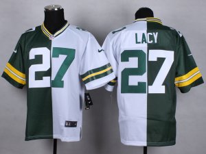Nike Nike Green Bay Packers #27 Eddie Lacy green-white Jerseys(Splite Elite)