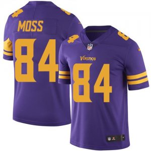 Nike Vikings #84 Randy Moss Purple Color Rush Limited Jersey