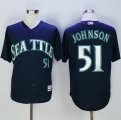 Seattle Mariners #51 Randy Johnson Navy Blue New Cool Base Stitched Baseball Jersey