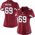 Womens Nike Arizona Cardinals #69 Evan Mathis Limited Red Team Color NFL Jersey