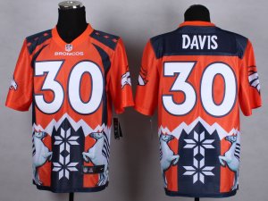 Nike Denver Broncos #30 Terrell Davis Jerseys(Style Noble Fashion Elite)