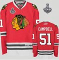 nhl jerseys chicago blackhawks #51 brian campbell red[2013 stanley cup]