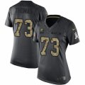 Womens Nike Cleveland Browns #73 Joe Thomas Limited Black 2016 Salute to Service NFL Jersey