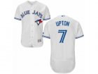 Mens Majestic Toronto Blue Jays #7 B.J. Upton White Flexbase Authentic Collection MLB Jersey