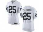 Mens Nike Oakland Raiders #25 Fred Biletnikoff Elite White NFL Jersey