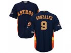 Youth Houston Astros #9 Marwin Gonzalez Navy 2018 Gold Program Cool Base Stitched Baseball Jersey