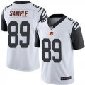 Nike Bengals #89 Drew Sample White 2019 NFL Draft First Round Pick Color Rush Limited Jersey
