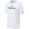 Nike Minnesota Vikings Authentic Logo T-Shirt White