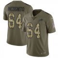 Nike Bills #64 Richie Incognito Olive Camo Salute To Service Limited Jersey