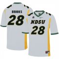 North Dakota State Bison 28 Ty Brooks White College Football Jersey