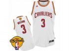 Mens Adidas Cleveland Cavaliers #3 Derrick Williams Swingman White Home 2017 The Finals Patch NBA Jersey
