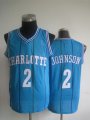 nba Charlotte Hornets #2 JOHNSON purple