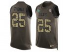 Nike New York Jets #25 Shamarko Thomas Limited Green Salute to Service Tank Top NFL Jersey