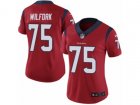 Women Nike Houston Texans #75 Vince Wilfork Vapor Untouchable Limited Red Alternate NFL Jersey