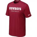 Nike Dallas Cowboys Sideline Legend Authentic Font T-Shirt Red
