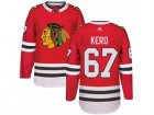 Mens Adidas Chicago Blackhawks #67 Tanner Kero Authentic Red Home NHL Jersey