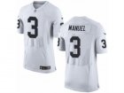 Mens Nike Oakland Raiders #3 E. J. Manuel Elite White NFL Jersey