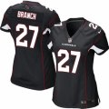 Womens Nike Arizona Cardinals #27 Tyvon Branch Limited Black Alternate NFL Jersey