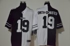 Nike Steelers #19 JuJu Smith-Schuster Black And White Split Vapor Untouchable Limited