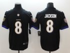 Nike Ravens #8 Lamar Jackson Black Vapor Untouchable Limited Jersey