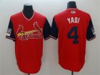 Cardinals #4 Yadier Molina Yadi Red 2018 Players Weekend Authentic Team Jersey