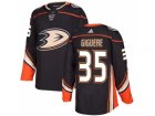Men Adidas Anaheim Ducks #35 Jean-Sebastien Giguere Black Home Authentic Stitched NHL Jersey