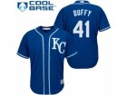 Mens Majestic Kansas City Royals #41 Danny Duffy Replica Blue Alternate 2 Cool Base MLB Jersey