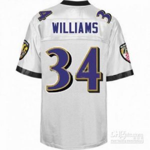 nfl Baltimore Ravens #34 Ricky Williams white
