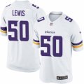 Men's Nike Minnesota Vikings #50 Travis Lewis Limited White NFL Jersey