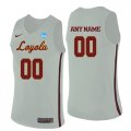 Loyola (Chi) Ramblers White Mens Customized College Basketball Jersey