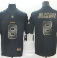 Nike Ravens #8 Lamar Jackson Black Gold Vapor Untouchable