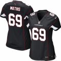 Womens Nike Arizona Cardinals #69 Evan Mathis Limited Black Alternate NFL Jersey