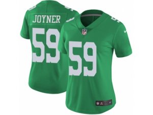 Women Nike Philadelphia Eagles #59 Seth Joyner Limited Green Rush NFL Jersey