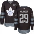 Mens Toronto Maple Leafs #29 William Nylander Black 1917-2017 100th Anniversary Stitched NHL Jersey