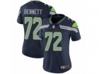 Women Nike Seattle Seahawks #72 Michael Bennett Vapor Untouchable Limited Steel Blue Team Color NFL Jersey