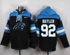 Nike Carolina Panthers #92 Vernon Butler Black Player Pullover NFL Hoodie
