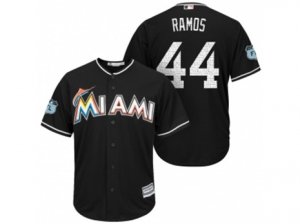 Mens Miami Marlins #44 A.J. Ramos 2017 Spring Training Cool Base Stitched MLB Jersey